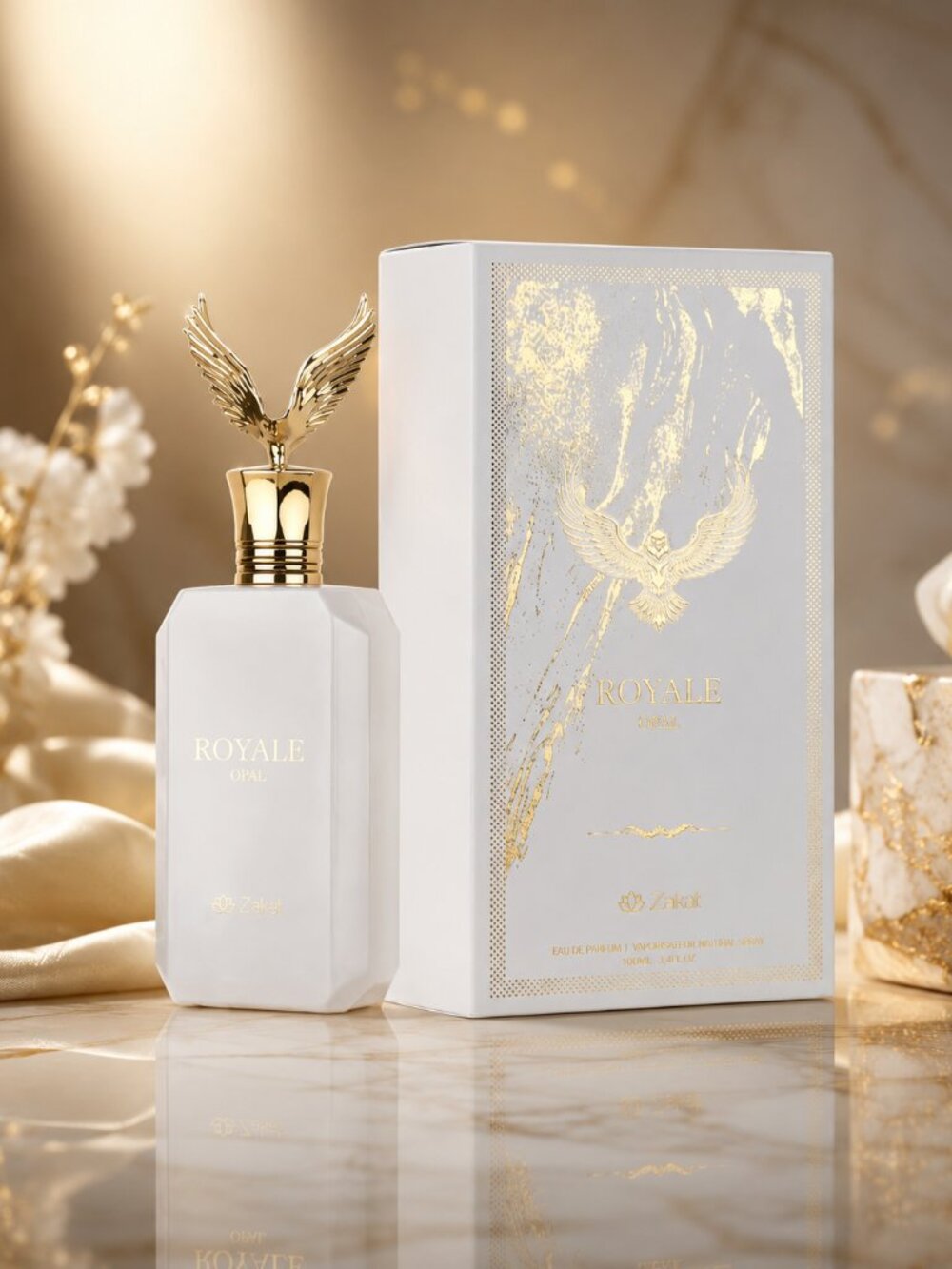 Zakat Royale Opal Eau de Parfum Spray for Unisex, 2.7 Fl Oz (80 ml)
